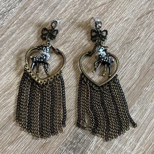 Betsey Johnson Woodland Creatures Earrings (Vintage/Rare)